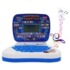 Mini Notebook LapTop Educativo Didático Bilíngue Português Inglês Matemático Musical