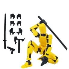 Boneco Dummy 13 Brinquedo Robô Multiarticulado Impresso Em 3d com acessórios