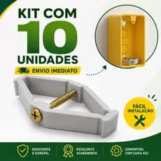 Kit Reparo Salva Abas Tomadas Caixinha Luz 4x2 Expansível Compacto