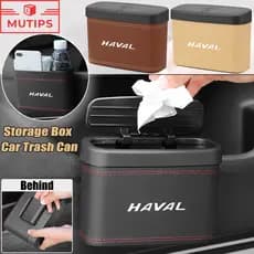 Haval Universal Lata De Lixo Do Carro Couro Pendurado Tipo Lixeira Com Caixa Armazenamento Coberta Para H6 Jolion H2 H2s