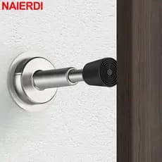 NAIERDI Batente De Porta Ajustável , De Aço Inoxidável Com Tampão De Borracha Hidráulica Para Serviço Pesado