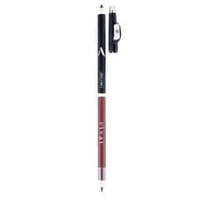Lapis De Olho 2 Em 1 Vivai Com Apontador Delineador Olhos Sobrancelha Preto E Marrom Kit 1, 3 Ou 5 Unidades