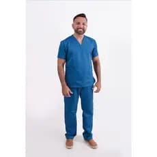 Pijama Hospitalar/ Scrub Masculino Tecido Premium Com Elastano