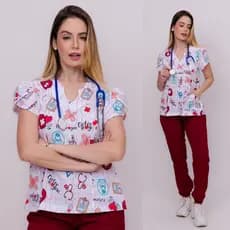 Conjunto Pijama Hospitalar/Cirúrgico Scrub- ENFERMAGEM