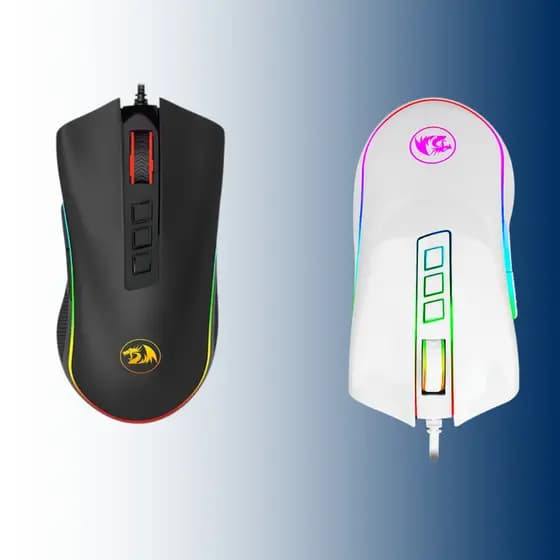 Mouse Gamer Redragon Cobra RGB 12400DPI 8 Botões M711 Preto/Branco - M711 V2