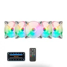 Kit 5 Ventoinhas TGT Humber 120mm ARGB Branco C/Controle