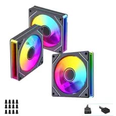 Kit 3 Cooler Fans GStorm Frost 120mm ARGB 3 Pinos PWM Preto