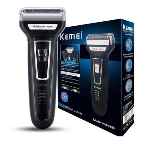 Barbeador Aparador Kemei 3 Em 1 Nariz Barba Corpo Km-6558