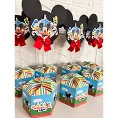 Centro de mesa Personalizado Mickey | aniversário | Decoração | Mickey