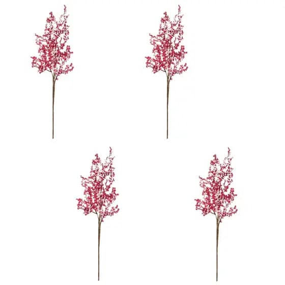 4x GALHO FRUTAS NEVE ENFEITE NATALINO ÁRVORE NATAL PICK VERMELHO 1100336