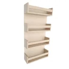 Prateleira Porta tempero cozinha decoração parede MDF cru