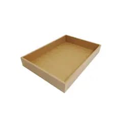 Bandeja decoração café da manhã 2 unidades 30x25x5 mdf cru 6mm interna