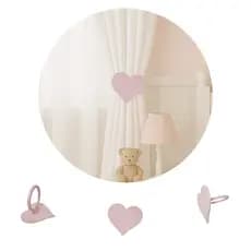 Prendedor de Cortina Decorativo Coração – Kit com 2 Unidades