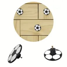 Kit 4 Puxadores de Gaveta Bola de Esporte