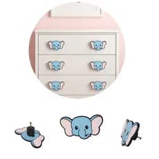 Puxador Infantil Elefante – Kit 6 Unidades Decorativo
