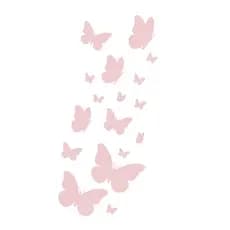 Adesivo Decorativo de Parede Borboletas em Vinil, Ideal para Decoração Infantil e Quarto de Criança