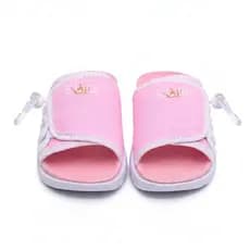 Chinelo Sandália Infantil Criança Menina Rosa/Branco Slide Assuna 2.0 - Confortável e Leve