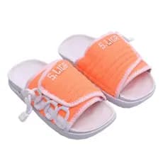 Chinelo Sandália Infantil Criança Menina Laranja/Branco Slide Assuna 2.0 - Confortável e Leve