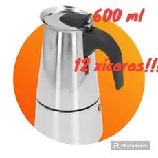 Cafeteira Inox Italiana¨600ml com 12 Xícaras Cozinha Moka Café Cremoso Expresso Chá Casa