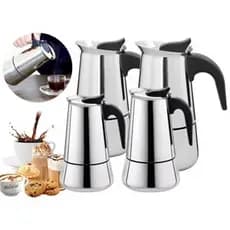 Cafeteira Italiana12 Xicaras Inox Moka Café Expresso Cremoso Rápido Chá Bule Chaleira Cozinha