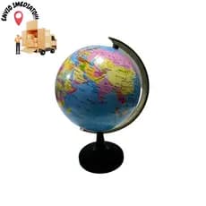 Globo Terrestre Mapa Mundi Giratório Escolar 23 Cm De Mesa
