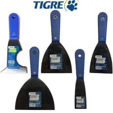 Espátula de Aço Polido Espatula Pintura Multiuso 4 Funções Vários Tamanhos Tigre Espátula de Pintura