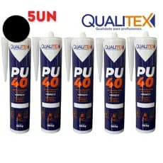 Cola Parabrisa PU40 Preto Veda Fixa Cuba Rodapé e Guranição Cola À Base de Selante Poliuretano 360g