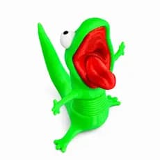 Boneco Monstrinho Engraçado com Mola 4 cm | Mini Brinquedo Decorativo Impresso em 3D