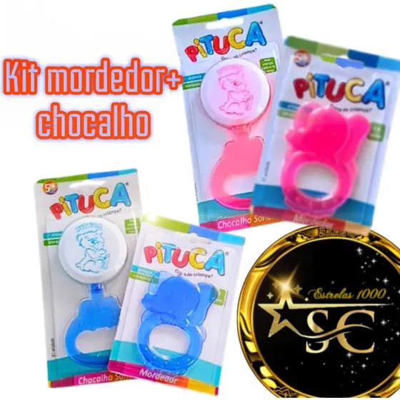kit mordedor + chocalho