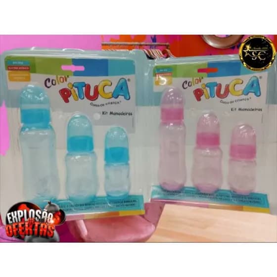 kit 3 MAMADEIRAS - BICO ORTO _240ml, 150 ml, 80 ml
