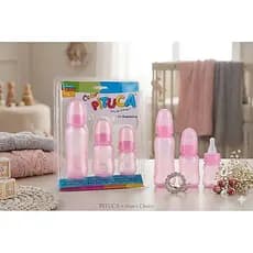 kit mamadeiras 80ml + 150ml + 240ml Pituca