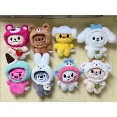 10cm kpop kids skzoo Boneca de pelúcia fofa boneca de pelúcia pingente de chapéu