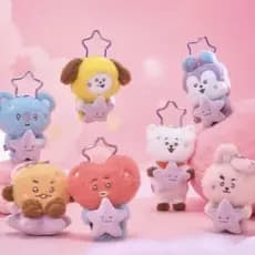 BT21 BTS Chaveiro de pelúcia Boneca de pelúcia Pingente de pelúcia