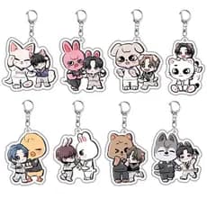 Stray kids skzoo stray kids Anime desenho animado chaveiro acrílico acessórios pingente fofo