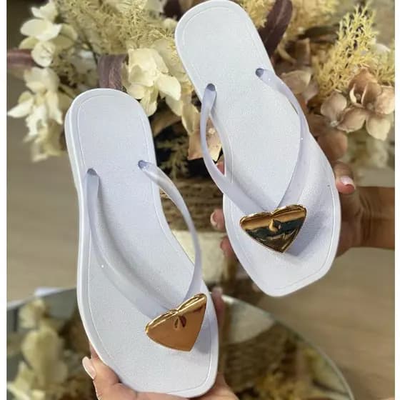 Lindissimo Rasteirinha Slide Chinelo Feminino Confortavel Coração no Centro Super confortável Original Preço de Fabrica