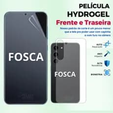 Kit Película Hidrogel FOSCA PREMIUM Flexível para TELA E TRASEIRA de Samsung Galaxy A56 A36 A16 S25