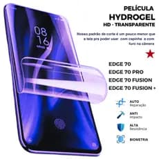 Pelicula PREMIUM Hidrogel TRANSPARENTE HD para Edge 70 - 70 Pro - 70 Fusion - 70 Fusion +