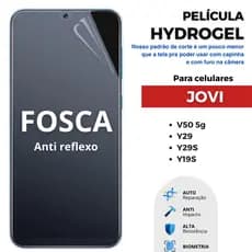 Pelicula Hidrogel PREMIUM FOSCA Flexível para celulares JOVI TODOS OS MODELOS
