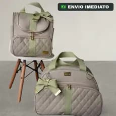 Kit Bolsa Maternidade Menino Menina Mochila Térmica e Impermeável Conjunto Mamãe Bebê mala grande