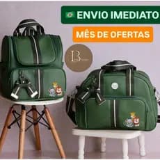 kit bolsa maternidade 2 peças Mamãe bebê menino/menina, mala Grande com Mochila Maternidade 2 em 1