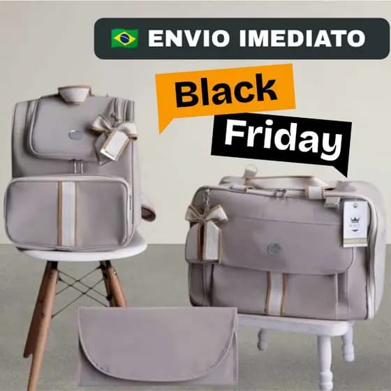 bolsa maternidade 3 peças com mochila e trocador, Mala Maternidade bebê menino/menina Envio Imediato