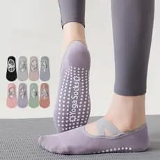 Meias de Treinamento Profissional de Yoga Meias de Treinamento Fitness Dançante Meias Esportivas Pilates de Silicone Antiderrapante