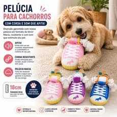 Brinquedo Pet Resistente Pelucia Tênis Corda Diversao Interativa Cães Sortidos