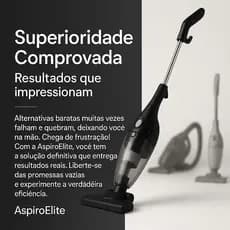Aspirador Portatil Vertical 2 Em 1 Com Fio 110V Alta Potencia Facilidade Limpeza Residencial Automotiva