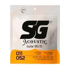 Encordoamento Violão Aço Sg 011 - 052 Bronze 85/15 6 Cordas