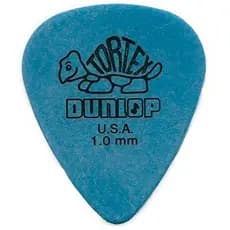 Palheta Dunlop Tortex 1.00 mm Azul Pacote Com 12 unidades