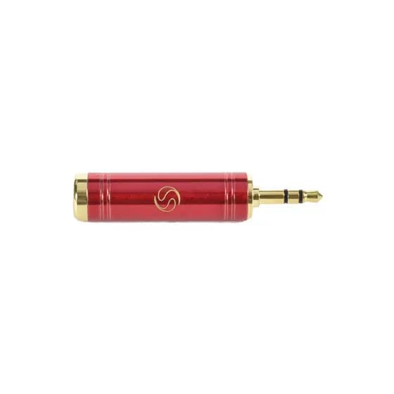 Plug Adaptador P10 P2 Santo Angelo Stereo Ouro 18k Vermelho