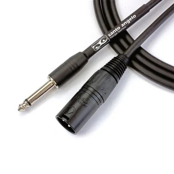 Cabo Santo Ângelo Para Microfone Xlr Macho P10 Ninja Nm 15Ft 4,57m