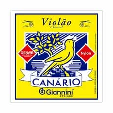 Encordoamento Giannini Violão Nylon Canário GENWB Média Com Bolinha