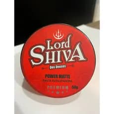 Pomada Pasta Cera Modeladora Efeito Fosco Matte Zero Oleosidade LORD SHIVA PREMIUM 50G